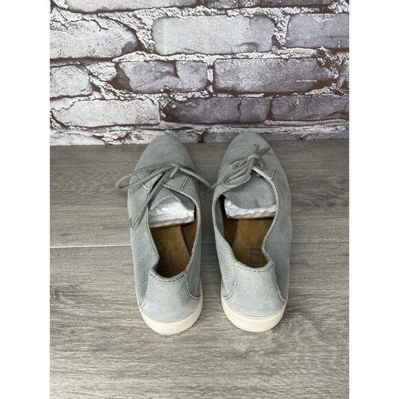 Born Passi Derby Blue Suede Leather Perforated Oxfords Lace Up Shoes Women Sz 9M - Picture 5 of 16